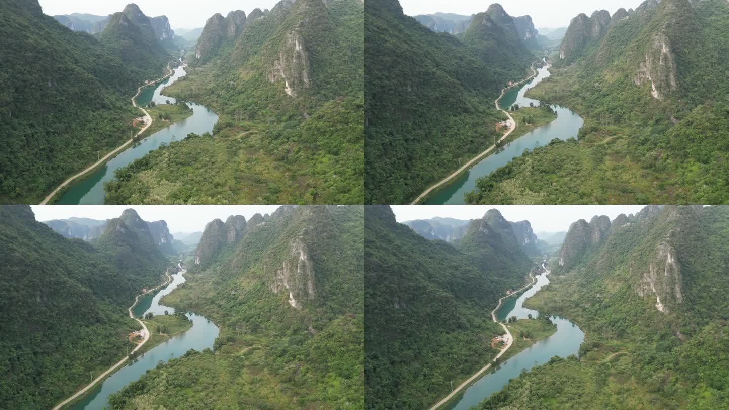 山河流域绿色风景