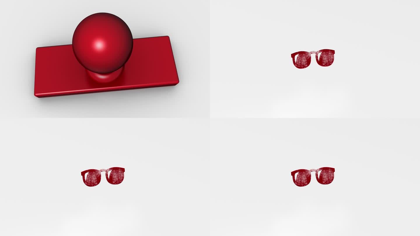眼镜红眼镜影视特效视觉创意