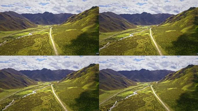 航拍甘肃甘南草原