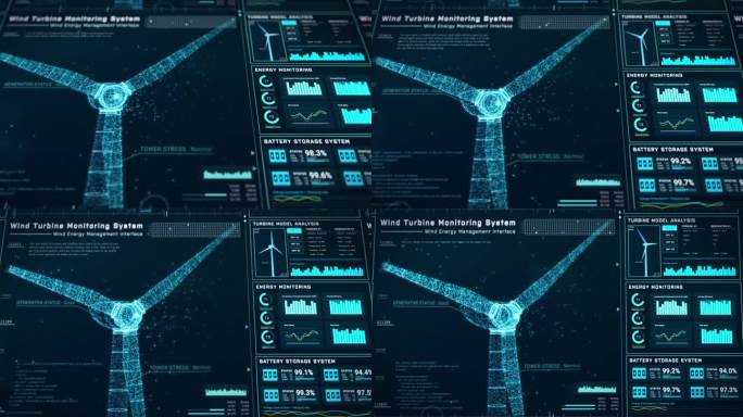 未来风轮机能源控制中心界面设计