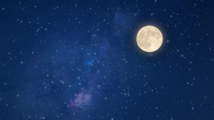 星空 星光 星光闪烁 星星闪烁 蓝色星空