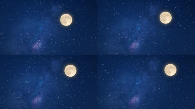 星空 星光 星光闪烁 星星闪烁 蓝色星空