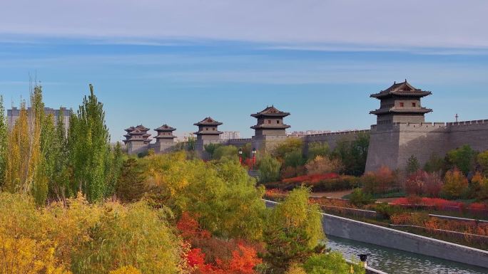 大同城墙航拍