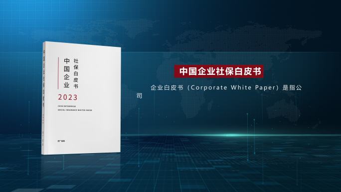 蓝色科技企业白皮书书籍封面展示