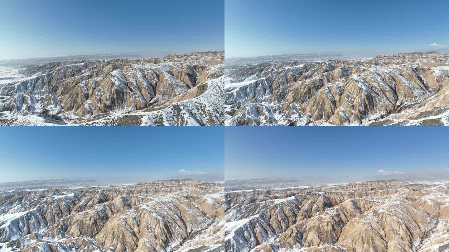 4K高清新疆阿克苏雪山航拍