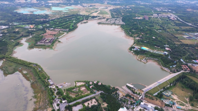 北京房山崇青水库航拍