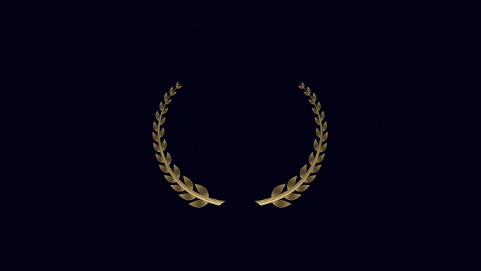 金月桂花环金色圆环背景视频素材