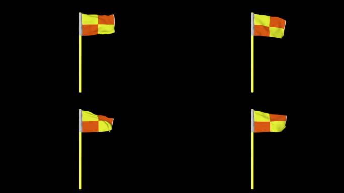 足球场地旗 足球场旗帜旗子踢足球绿茵场