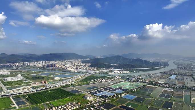 航拍中山板芙镇 板芙投资建设 板芙发展