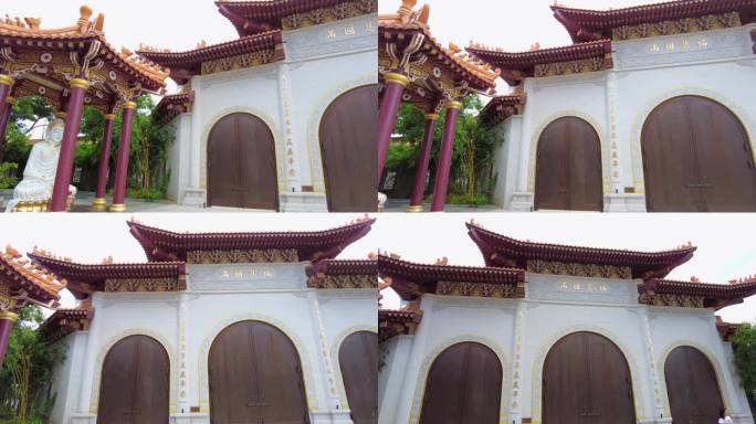 泰国曼谷——2023年6月10日:佛光山泰华寺，台湾大乘佛教寺庙
