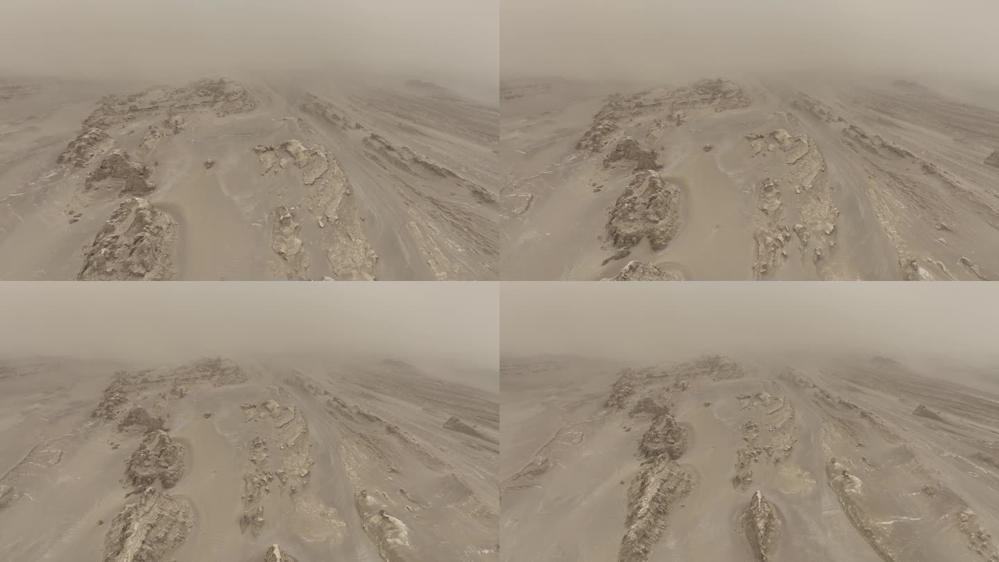 沙尘暴火星圈雅丹地貌