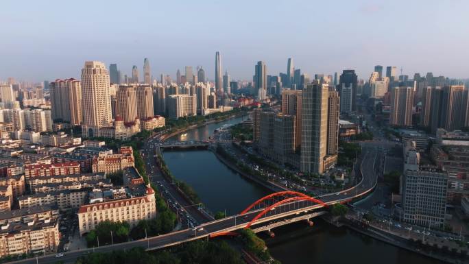 天津市金钢桥 海河沿岸建筑