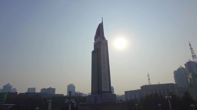 南昌市八一起义纪念碑航拍