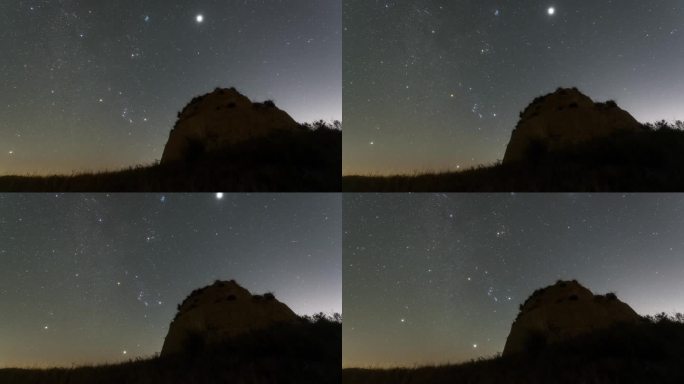 大同方山西寺长城烟墩星空延时视频