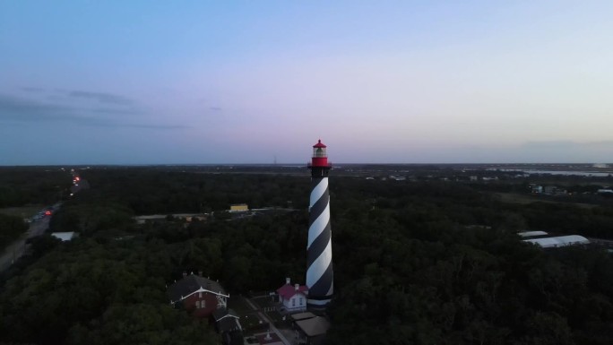 鸟瞰美国佛罗里达州圣奥古斯丁。