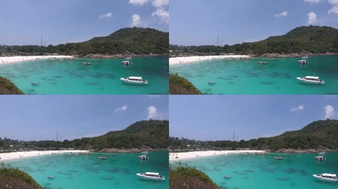 泰国普吉岛的自由海滩海景。旅游目的地，壮丽的自然风光，激动的愿望假期