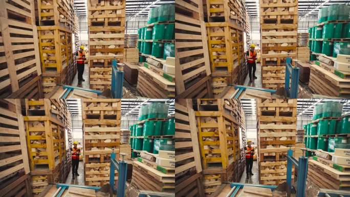 木匠检查转化后的木制品的质量，以完成出口和加工成其他家具
