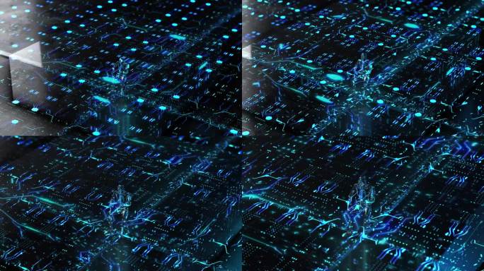 玩虚拟现实游戏。未来数字技术和3D虚拟现实模拟现代未来生活方式