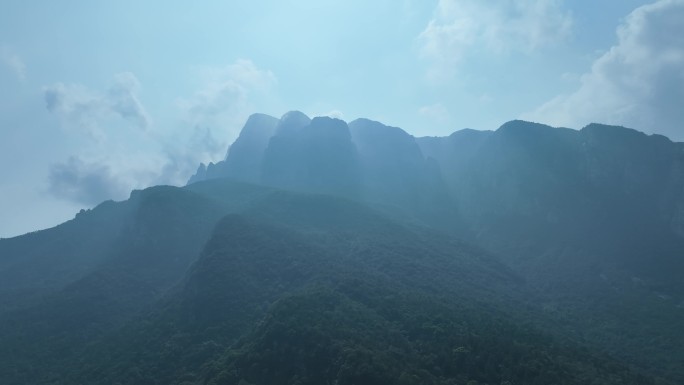 山峰航拍庐山风景区山脉山丘山岭山陵