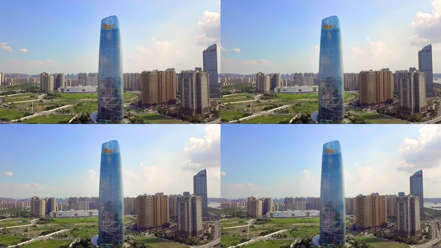 南昌新力中心大楼航拍