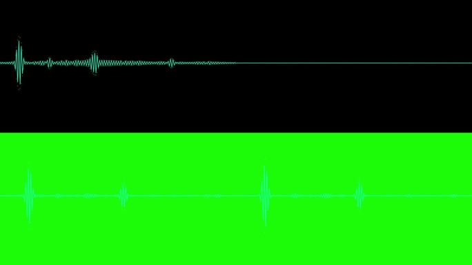 4K音乐均衡器，音频波或声音频率线。均衡器动画。