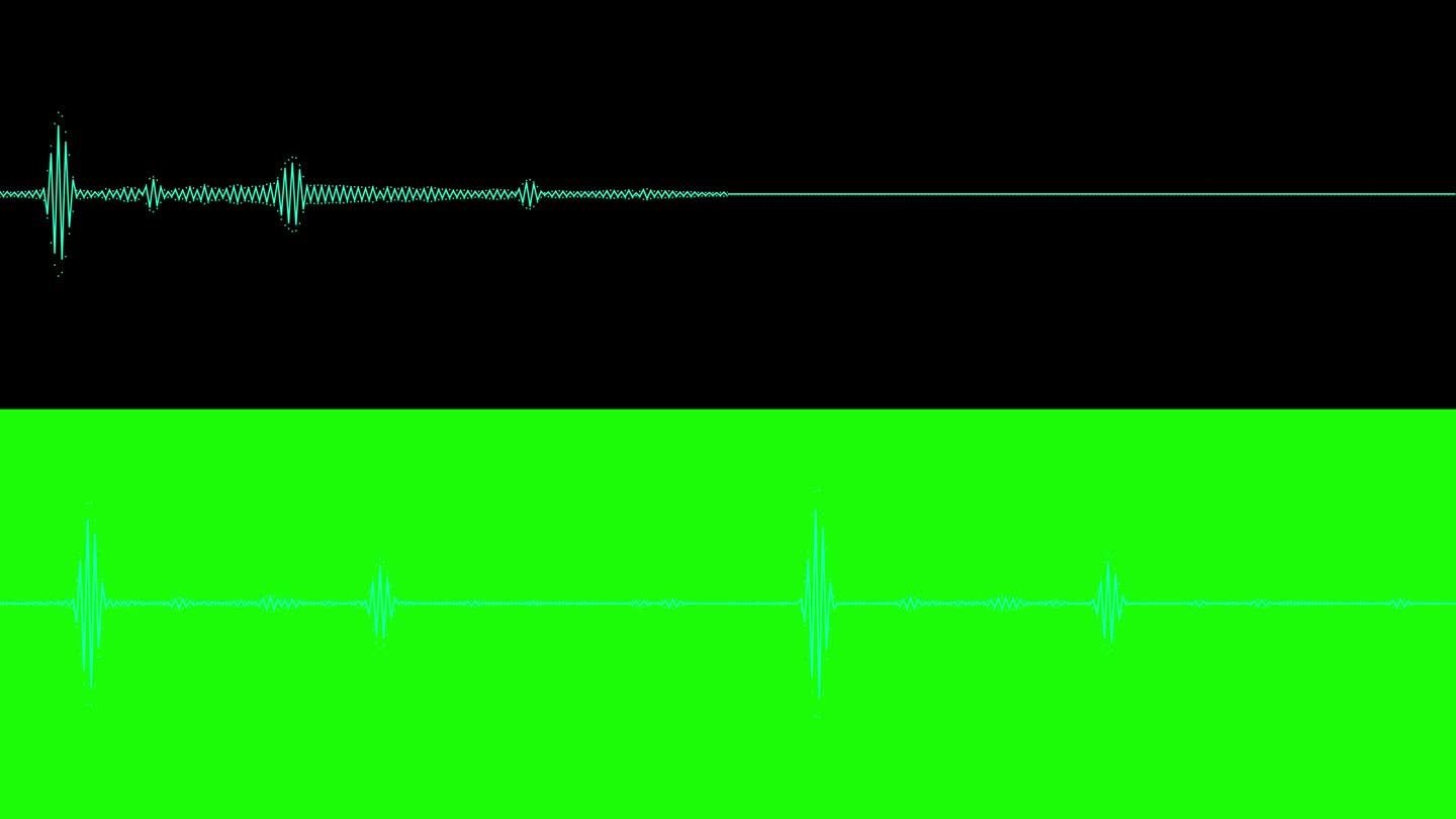 4K音乐均衡器，音频波或声音频率线。均衡器动画。