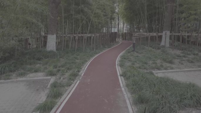 上海小区里的健身跑道 健康4k