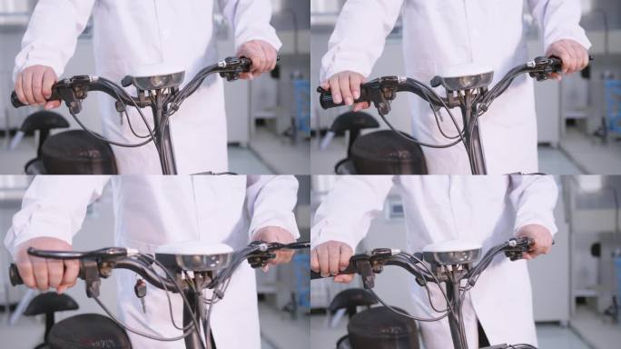 4K高清 电动自行车 车把手检测特写