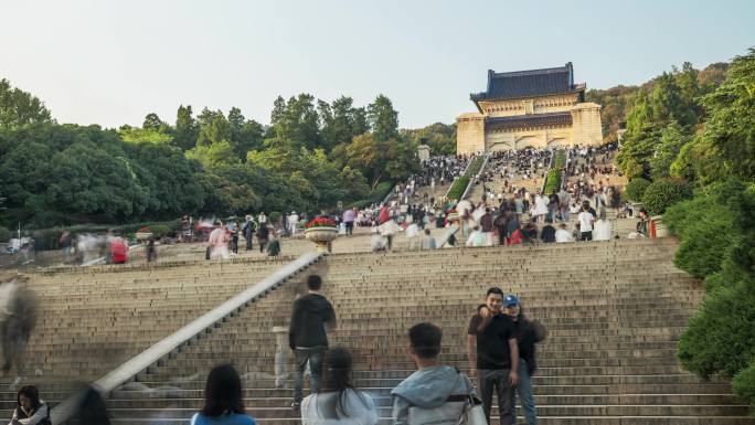 南京中山陵延时，中山陵移动延时，紫金山