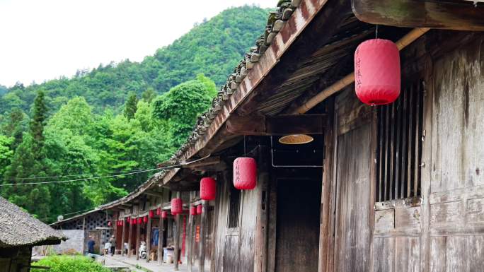 房屋民居民宿吊脚楼卯榫建筑