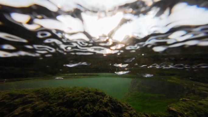 溪流河流水质微生物杂质