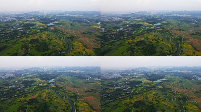 4K航拍广西桂林临桂会仙湿地公园