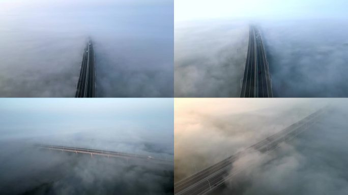 桥上云雾仙境