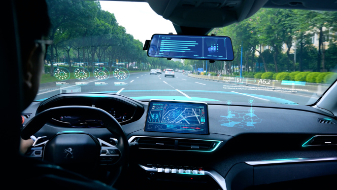 城市开车 智慧出行 智慧交通 科技城市