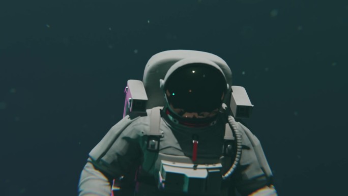 漂浮在太空中的宇航员