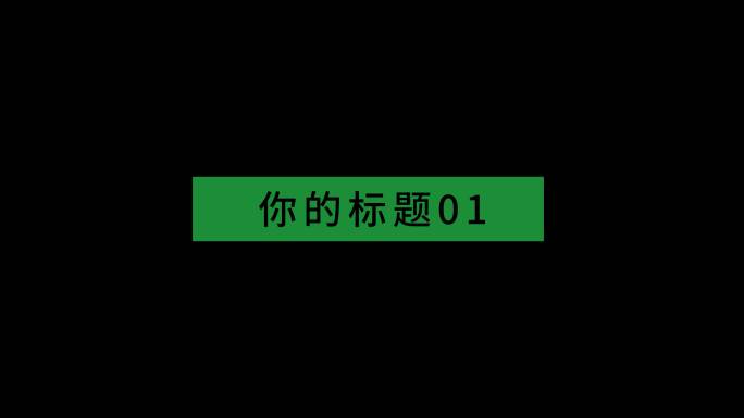 3组简约标题字幕条