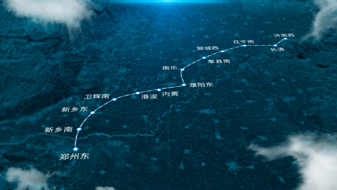 济郑高铁线路卫星地图