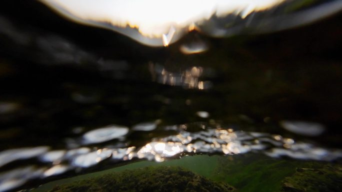 溪流河流水质微生物杂质