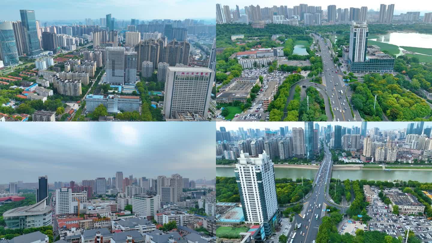 湖北武汉城市地标风景风光素材航拍_46