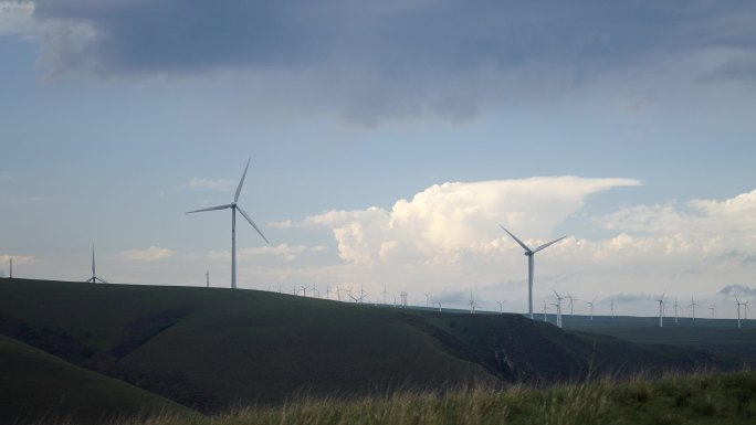 大草原风力发电