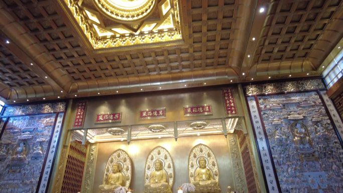 泰国曼谷——2023年6月10日:佛光山泰华寺，台湾大乘佛教寺庙