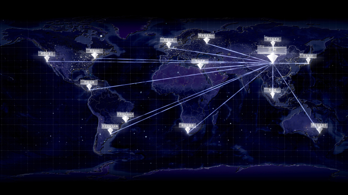 甘肃兰州辐射全国全球地图