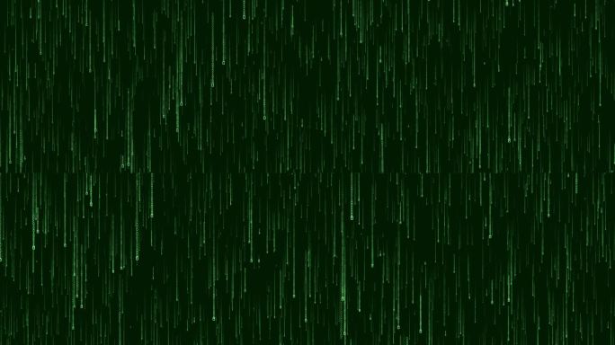 二进制码雨动画计算机二进制数字雨信息流技术背景