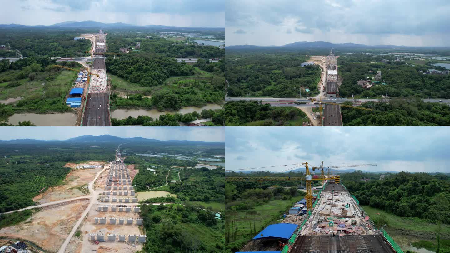 广湛高铁建设工地，交通强国