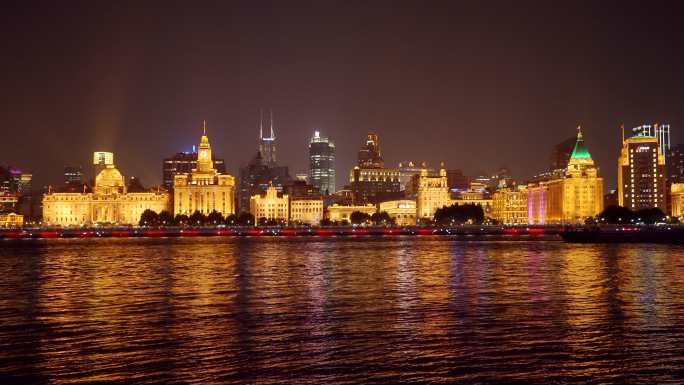 上海外滩万国建筑群陆家嘴璀璨夜景1