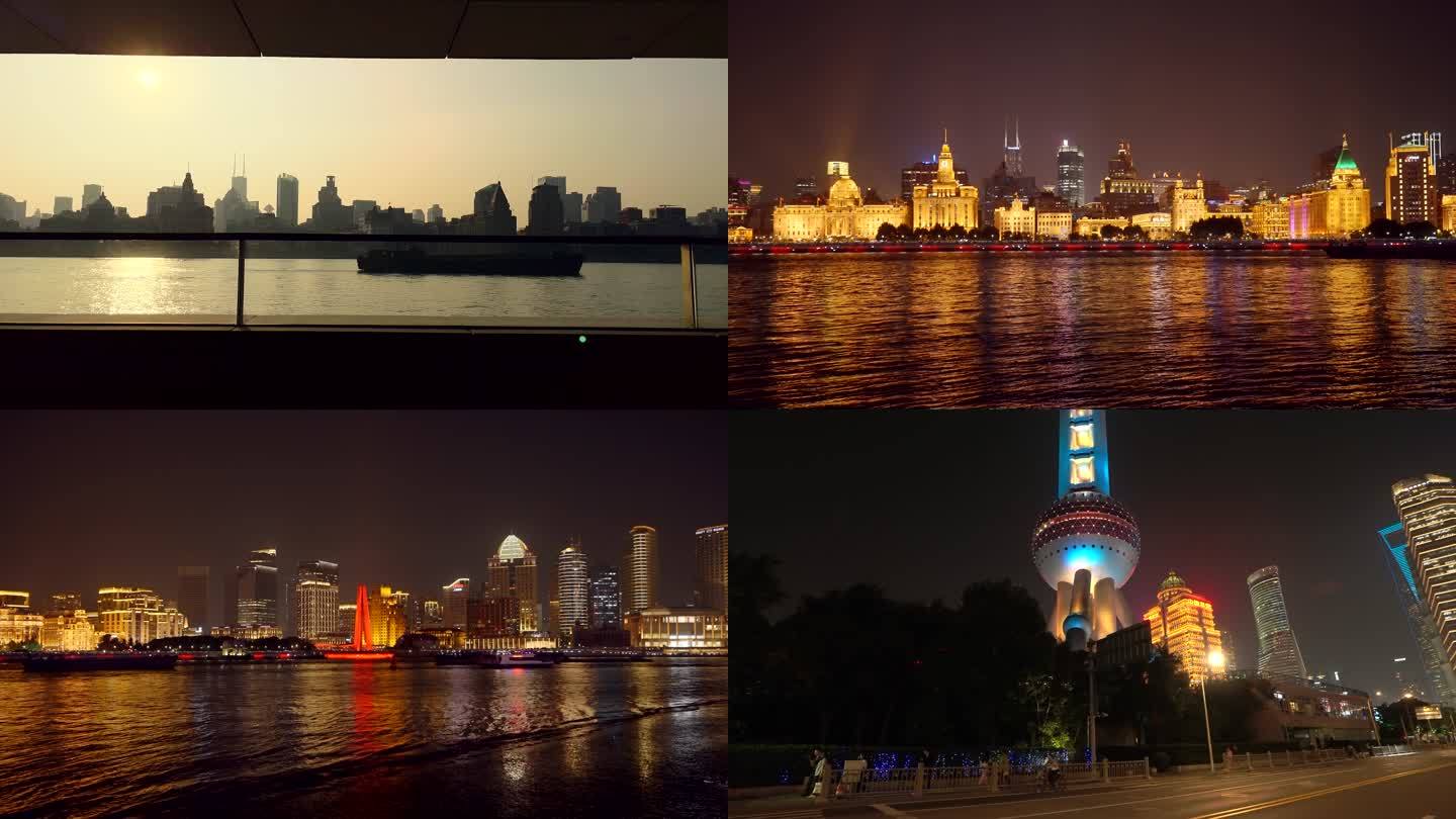 上海外滩万国建筑群陆家嘴璀璨夜景1