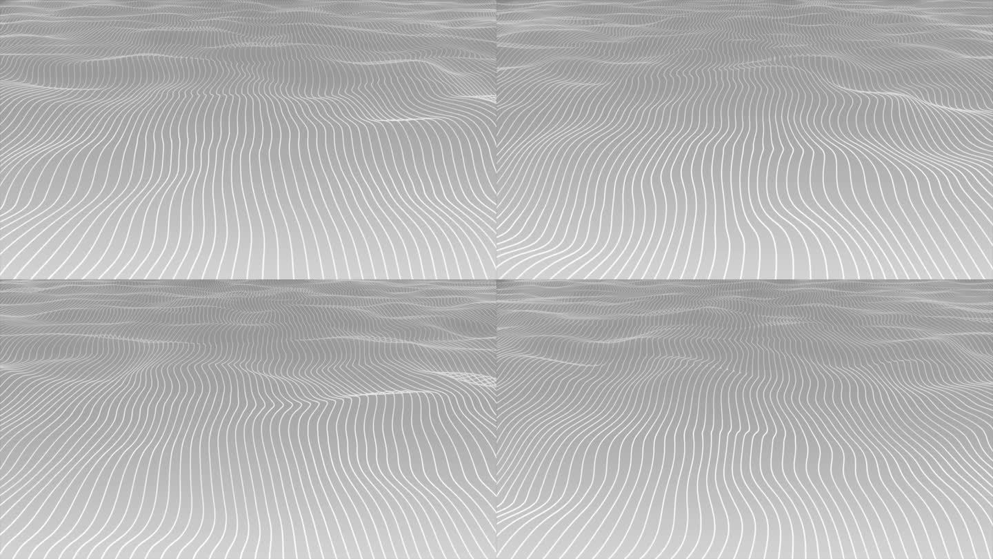 3D白色和黑色的彩色慢动作，在白色和黑色的背景上挥动垂直条形线