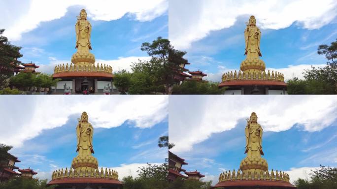 泰国曼谷——2023年6月10日:台湾大乘佛光山泰华寺观音大像