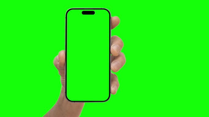 绿色背景上的iPhone手机广告