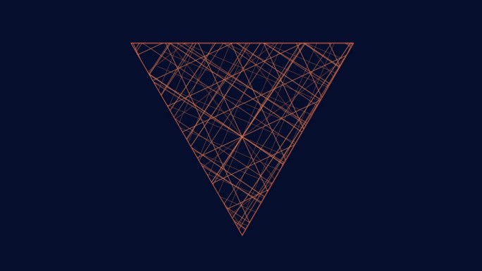 具有收敛和发散线条的动态三角形图案